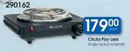 Clicks Clicks Pay Less Single-Spiral Hotplate offer