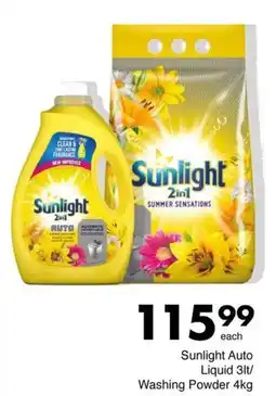 Save Hyper Sunlight Auto Liquid/ Washing Powder offer