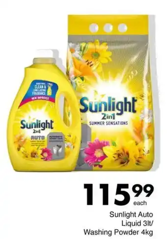 Save Hyper Sunlight Auto Liquid/ Washing Powder offer