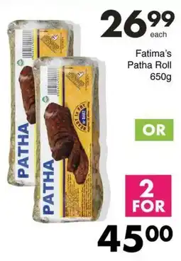 Save Hyper Fatima's Patha Roll offer