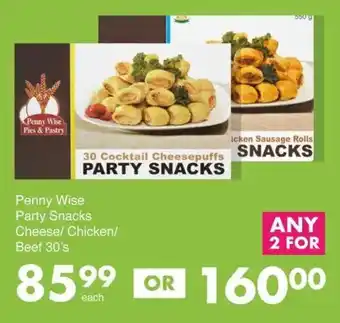 Save Hyper Penny Wise Party Snacks Cheese/ Chicken/ Beef offer