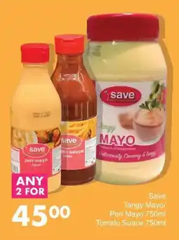 Save Hyper Save Tangy Mayo/ Peri Mayo/ Tomato Suace offer