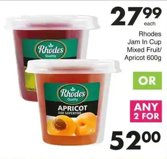 Save Hyper Rhodes Jam In Cup Mixed Fruit/ Apricot offer