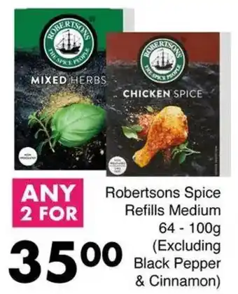 Save Hyper Robertsons Spice Refills Medium offer