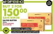 Woolworths Salted Butter 500g-For Any 2 offer