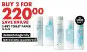 Woolworths 2-Ply Toilet Paper (18 Pack)-For 2 offer
