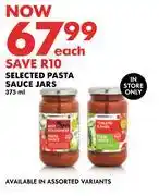 Woolworths Selected Pasta Sauce Jars-375ml offer