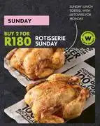 Woolworths Rotisserie Sunday-For 2 offer