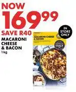Woolworths Macaroni Cheese & Bacon-1Kg offer