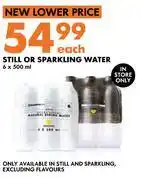 Woolworths Still Or Sparkling Water-6 x 500ml offer