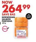 Woolworths Norwegian Salmon Portions-400g offer