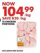 Woolworths 12 Chicken Portions-Per Kg offer