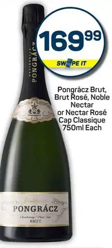 Pick n Pay Pongrácz Brut, Brut Rosé, Noble Nectar or Nectar Rosé Cap Classique offer