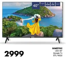 Save Sinotec LED 40" Google TV offer