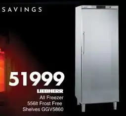 Save Liebherr All Freezer Frost Free Shelves offer