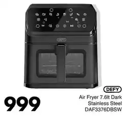 Save Defy Air Fryer Dark Stainless Steel offer