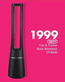 Save Defy Fan & Purifier Black Bladeless offer
