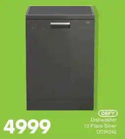 Save DEFY Dishwasher 13 Place Silver offer