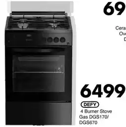 Save Defy 4 Burner Stove Gas offer