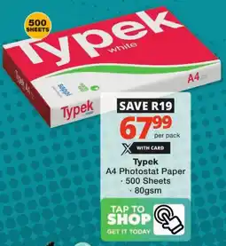 Checkers Typek A4 Photostat Paper offer