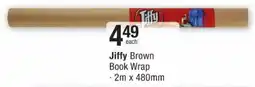 Checkers Jiffy Brown Book Wrap offer