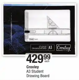 Checkers Croxley A3 Student Drawing Board offer