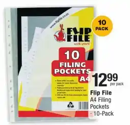 Checkers Flip File A4 Filing Pockets offer
