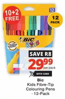 Checkers Bic Kids Fibre-Tip Colouring Pens offer