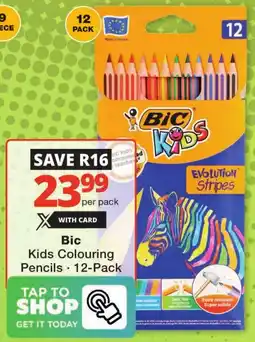 Checkers Bic Kids Colouring Pencils offer