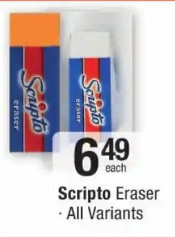 Checkers Scripto Eraser offer