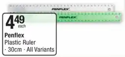 Checkers Penflex Plastic Ruler offer