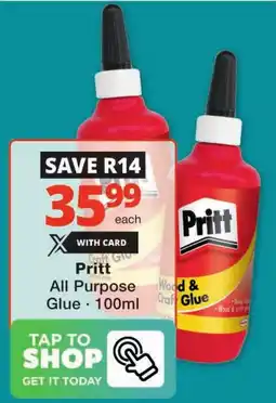 Checkers Pritt All Purpose Glue offer
