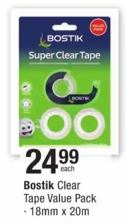 Checkers Bostik Clear Tape Value Pack offer