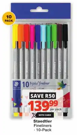 Checkers Staedtler Fineliners offer