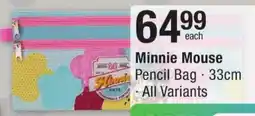 Checkers Minnie Mouse Pencil Bag offer