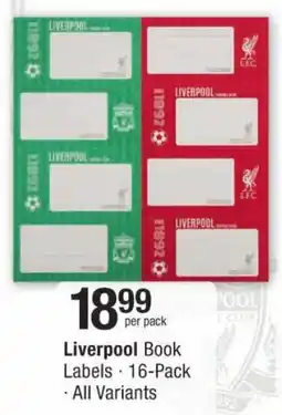 Checkers Liverpool Book Labels offer