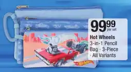 Checkers Hot Wheels 3-in-1 Pencil Bag offer