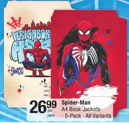 Checkers Spider-Man A4 Book Jackets offer