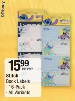 Checkers Stitch Book Labels offer