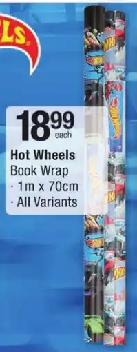 Checkers Hot Wheels Book Wrap offer