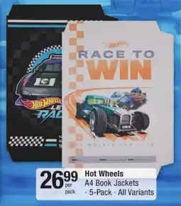 Checkers Hot Wheels A4 Book Jackets offer
