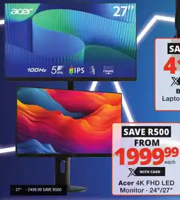 Checkers Acer 4K FHD LED Monitor offer