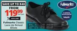 Checkers Fullmarks Classic Lace-Up School Shoes offer