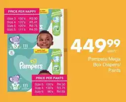 Save Hyper Pampers Mega Box Diapers/ Pants offer