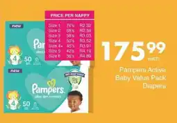 Save Hyper Pampers Active Baby Value Pack Diapers offer