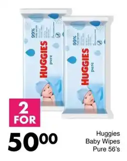 Save Hyper Huggies Baby Wipes Pure offer