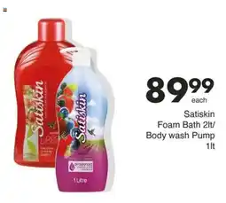 Save Hyper Satiskin Foam Bath/ Body Wash Pump offer