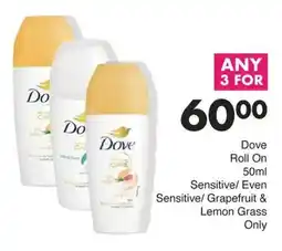 Save Hyper Dove Roll On Sensitive/ Even Sensitive/ Grapefruit & Lemon Grass offer