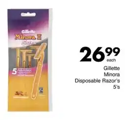 Save Hyper Gillette Minora Disposable Razor's offer