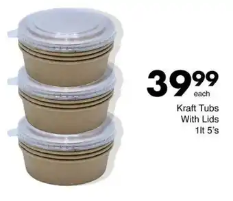 Save Hyper Kraft Tubs With Lids offer